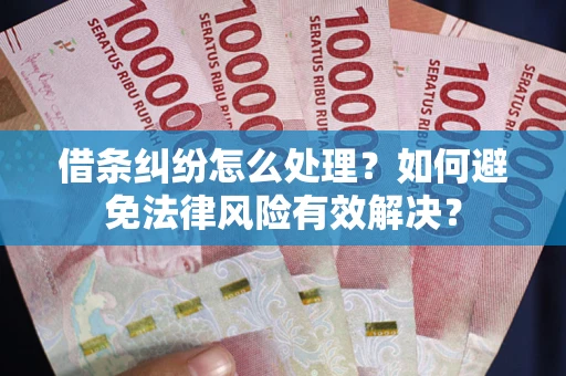 济南借条纠纷怎么处理？如何避免法律风险有效解决？