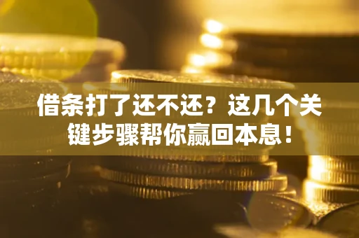 济南借条打了还不还？这几个关键步骤帮你赢回本息！