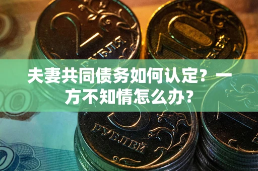 济南夫妻共同债务如何认定？一方不知情怎么办？