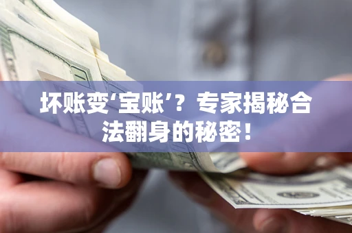 济南坏账变‘宝账’？专家揭秘合法翻身的秘密！