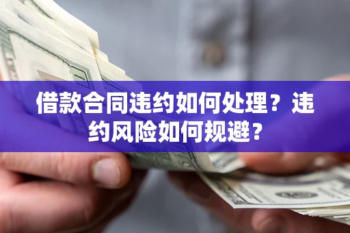 济南借款合同违约如何处理？违约风险如何规避？
