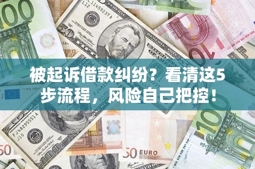济南被起诉借款纠纷？看清这5步流程，风险自己把控！