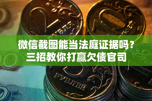 济南微信截图能当法庭证据吗？三招教你打赢欠债官司